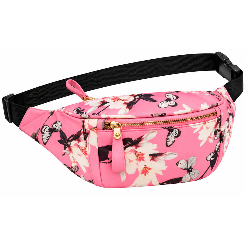 JBBB20 Pink Flower Bumbag (New) (image for) JBBB20 Pink Flower Bumbag (New)